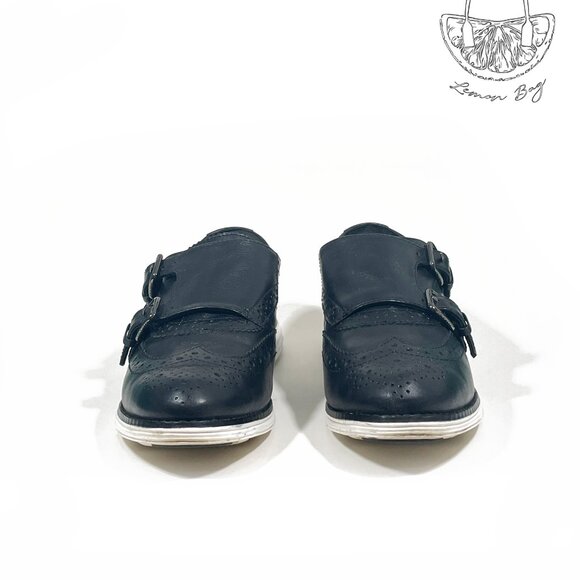 Cole Haan / Original Grand Monk Strap Oxford Sneaker / Black Color / Size 6.5 - Picture 3 of 8